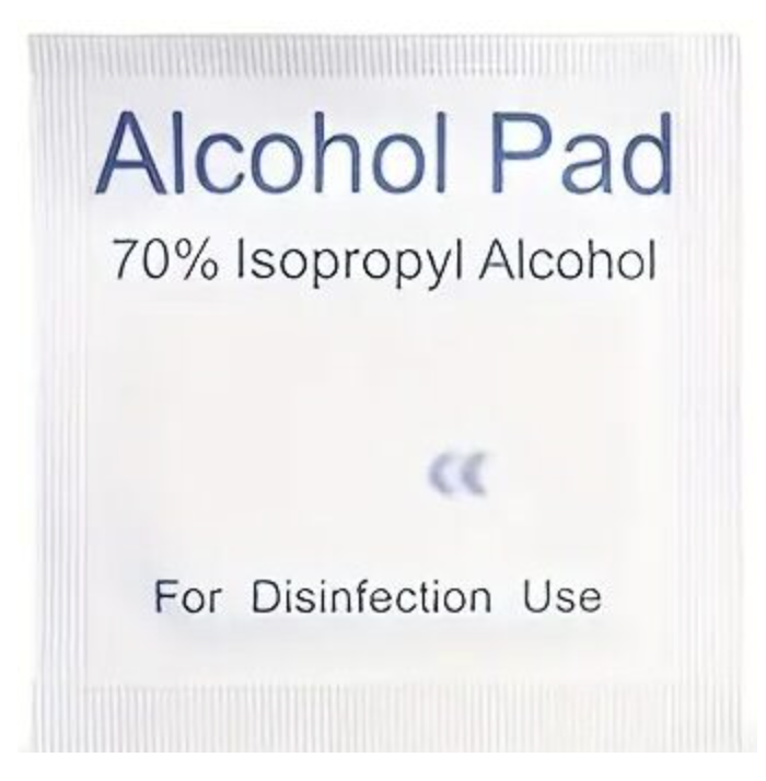 Anti-septic alcohol prep pads (30 each) | 70% Isopropyl Alcohol